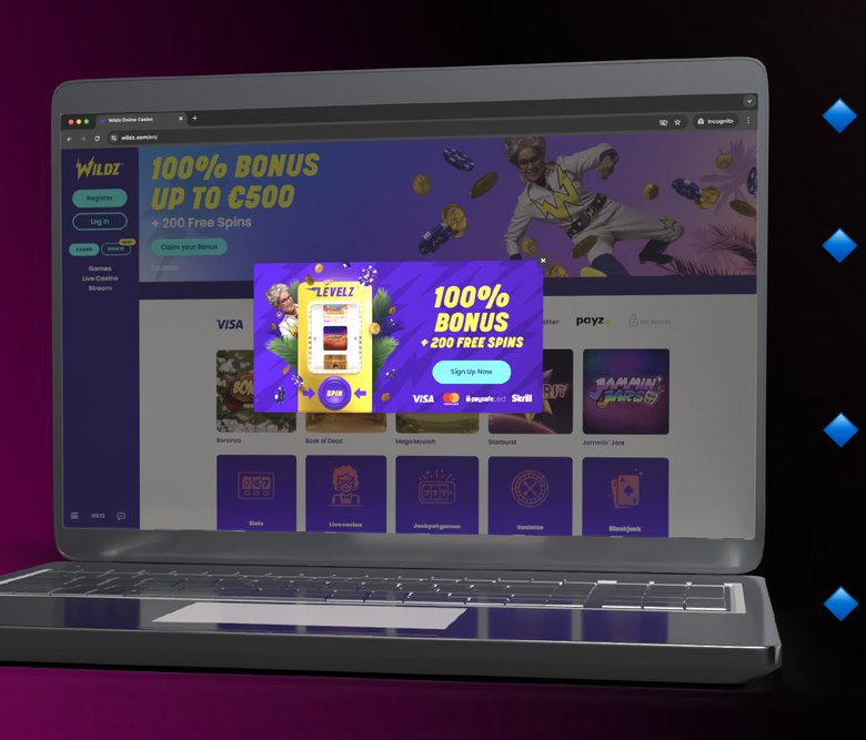 A localised iConvert campaign variant running on the Wildz desktop site